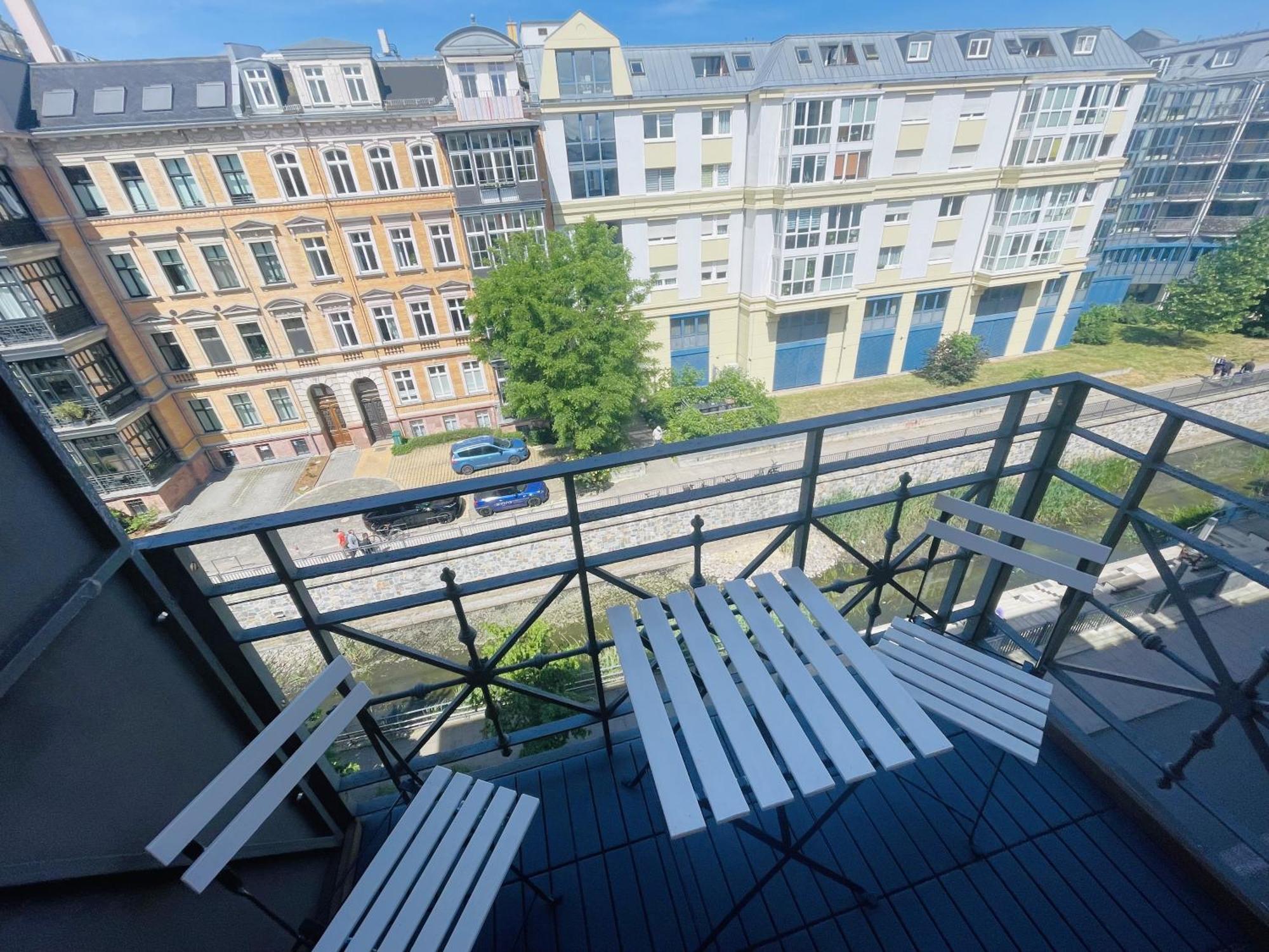 Innenstadt Refugium In Ruhiger Wasserlage+Balkon Lipsia Esterno foto